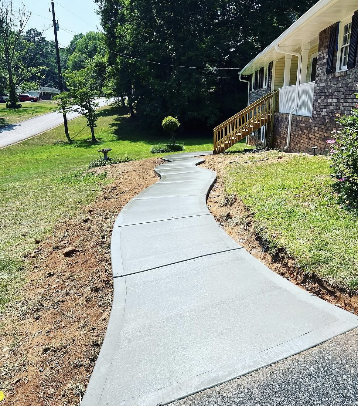 Curved Walkway Finish