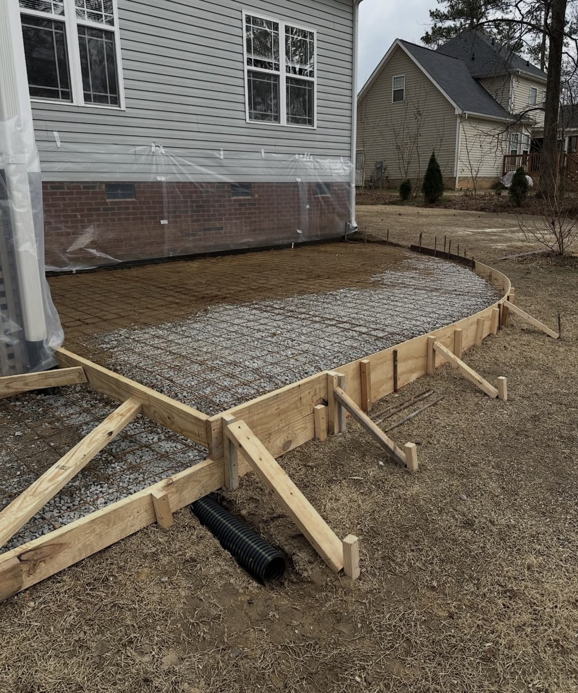 Curved Patio Forms