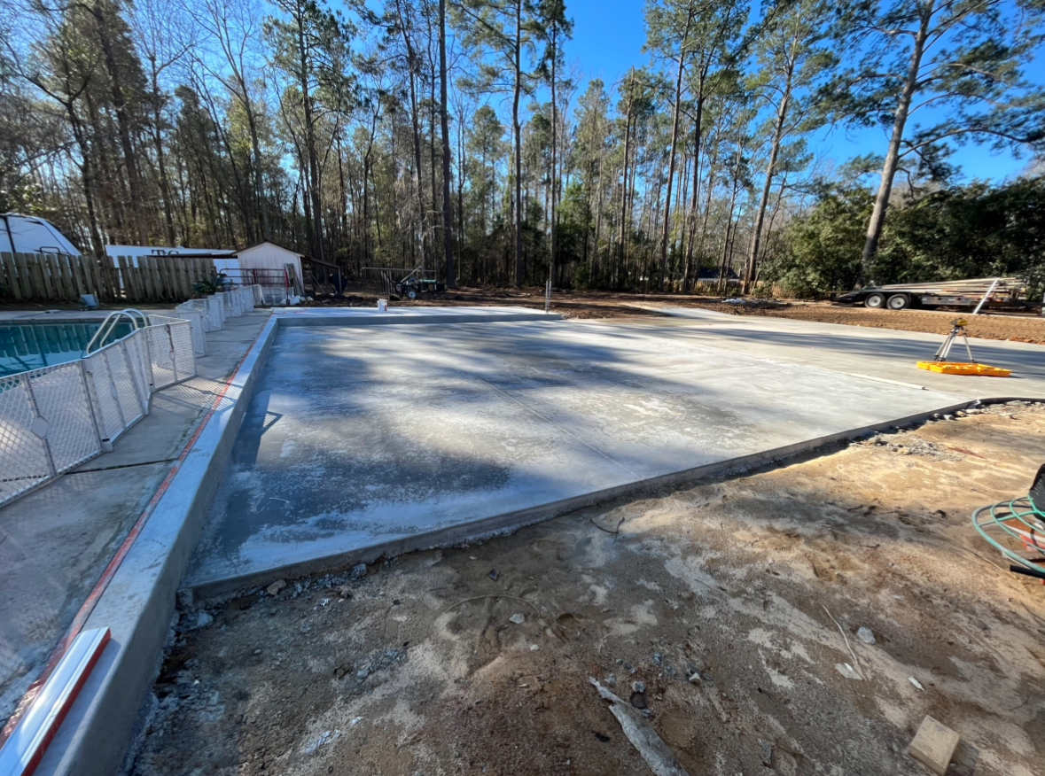 Poolside Slab Pour
