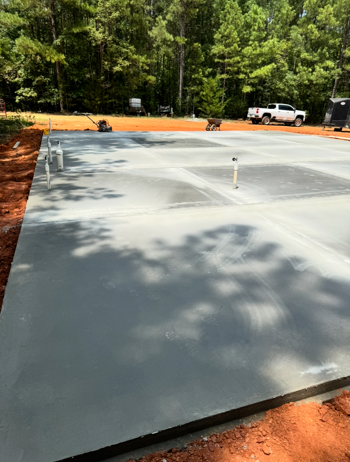 Slab with Plumbing Stub-Outs